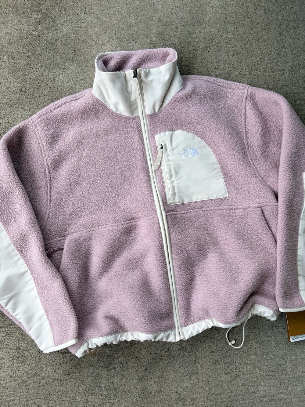 The North Face Yumiori off peak full zip jacket soft light pink Sherpa fleece